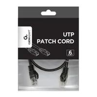 Gembird PP6U-0.5M-BK cat6 utp patch kábel fekete 0,5 m RJ45 #3