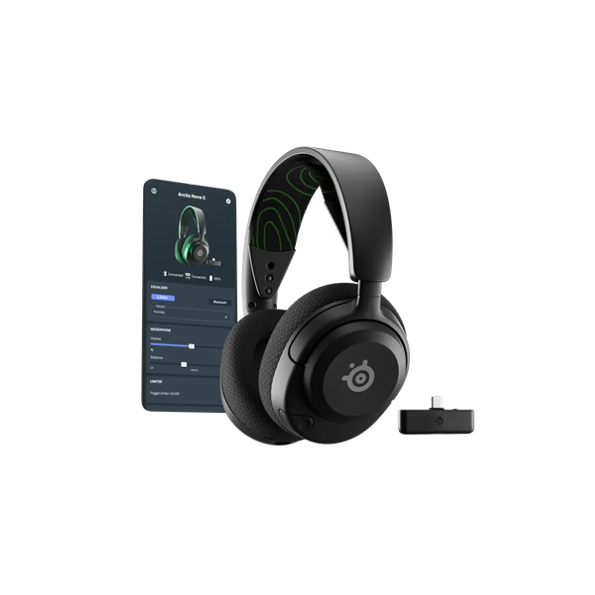 SteelSeries 61676 Arctis Nova 5X Fekete Vezeték nélküli Bluetooth USB-C 60 óra Xbox PC Switch #1