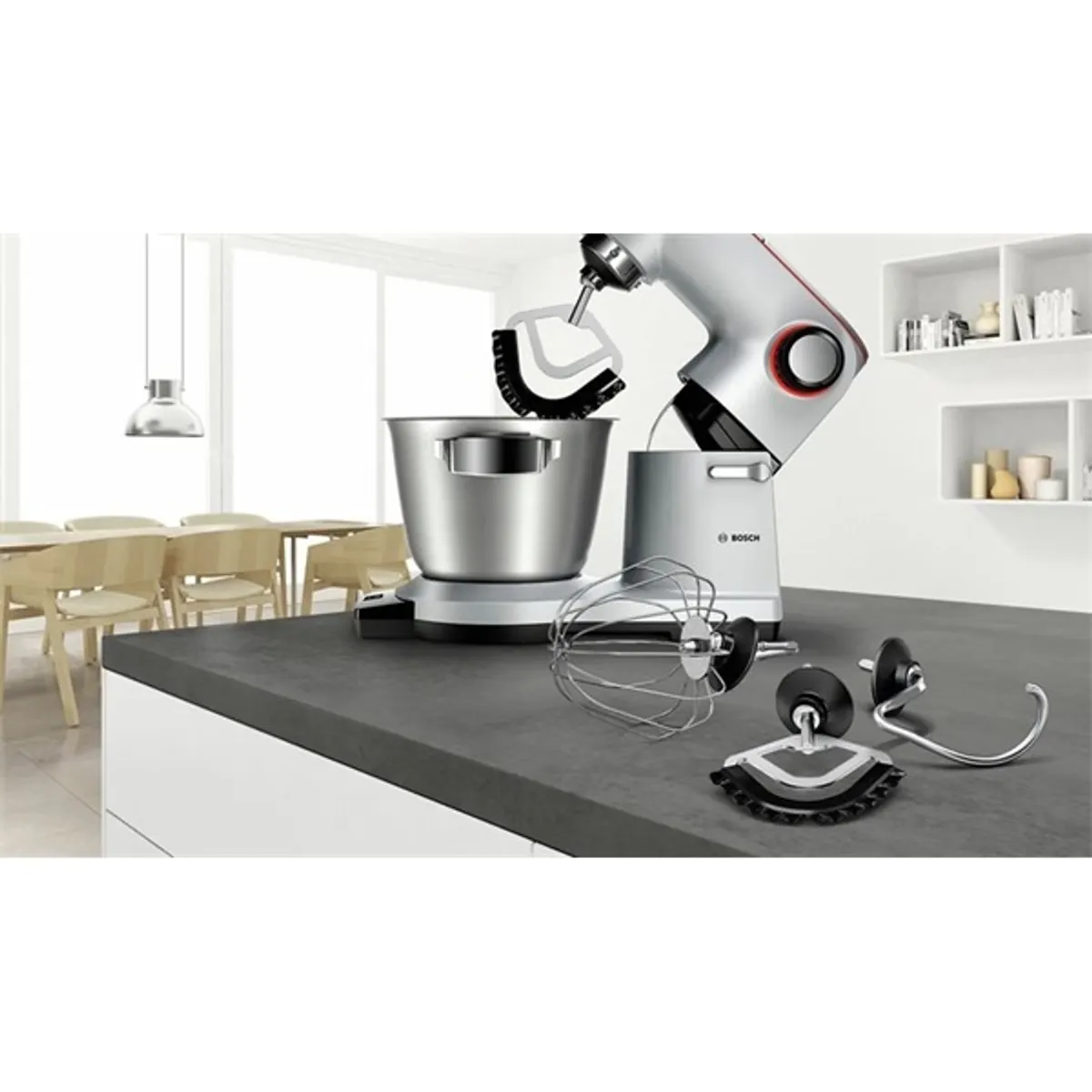 Bosch MUM9BX5S22 OptiMUM konyhai robotgép 1500 W 5,5 l fém tál 3D bolygómozgás SensorControl Plus beépített mérleg #4