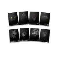 PIGNA P1111-0387 Monocromo Black A4 38lapos kockás füzet UV-lakkozott fóliázott fedél