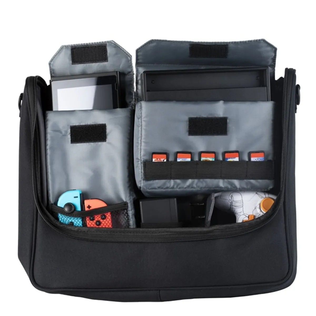 Konix KX-NAR-MSNBAG-OR Naruto oldaltáska fekete 405x360x90 mm Nintendo Switch OLED-kompatibilis #2