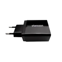 Stansson CH-300-BL Hálózati gyorstöltő 30W USB 2.0 3x 5V-9V-12V 2,4A univerzális fekete