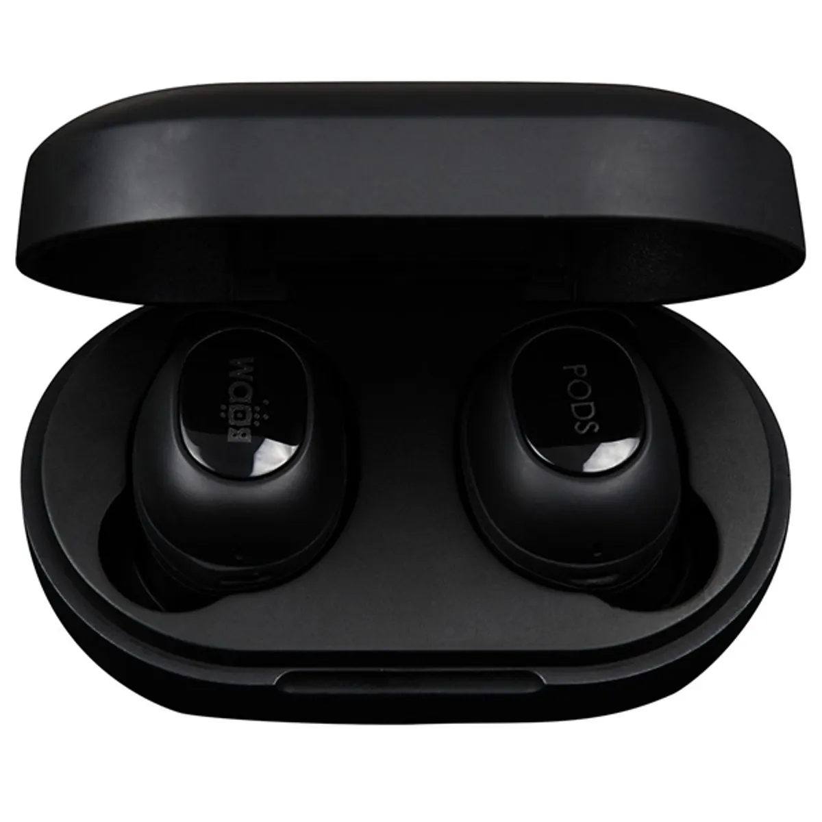 Boompods BGSBLK Boombuds GS fekete True Wireless fülhallgató IPX5 Bluetooth USB-C USB Micro 4,5 óra üzemidő 1,5 óra töltés zajszűrős mikrofonnal #1