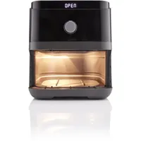 Hisense 744031 HAF1800D fekete 5,7 L 1850 W 33,5 cm x 30,4 cm x 38,2 cm kivehető edény időzítő ellenőrzőablak #3