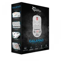 White Shark WS GM-5007W Galahad 6400 dpi fehér rgb háttérvilágítás gumírozott felület usb 2.0 1,8 m 6 gombos #9