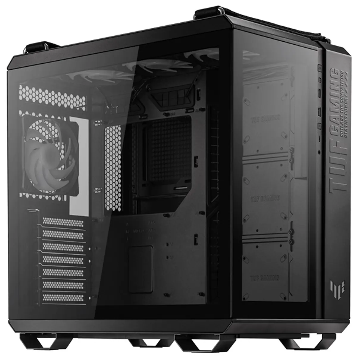 ASUS 90DC0090-B19010 GT502 PLUS fekete ATX 4 beépített ventilátor USB 3.0 fejhallgató csatlakozó #4