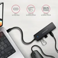 Axagon HUE-C2C USB hub táp nélküli #4