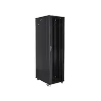 LANBERG FF01-8047-12B 47U 19" rack 800x1000mm fekete edzett üvegajtó lapraszerelt #3