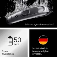 Braun 10AS490175 Series 5 hajvágó 3-35 mm 50 perc vezeték nélküli 17 hosszbeállítás #8