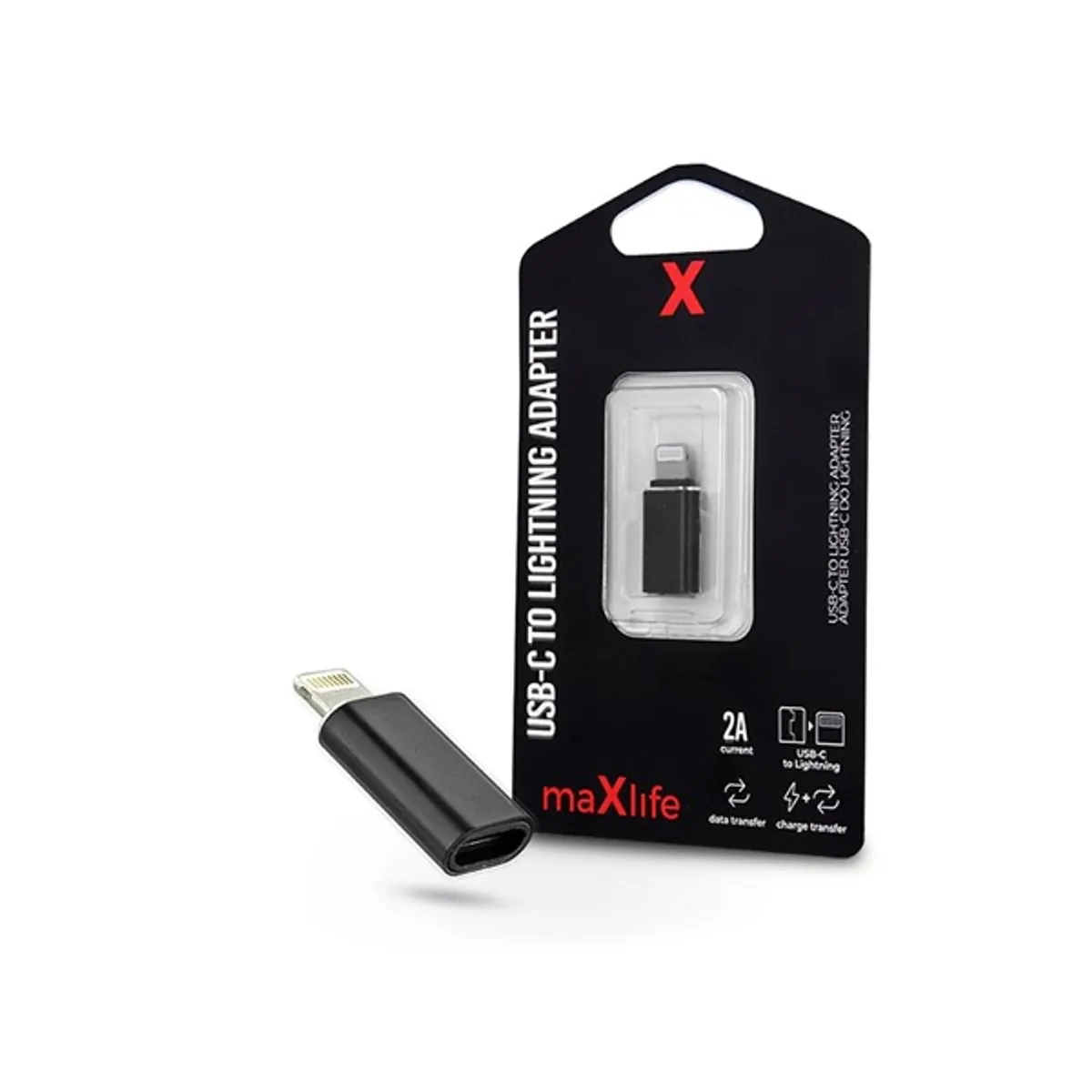 Haffner TF-0128 Type-C to Lightning adapter Fekete #1