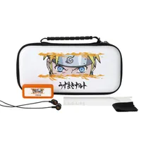 KONIX KX-NAR-SK-NS Naruto Nintendo Switch kezdőcsomag fehér tok üvegfólia törlőkendő játéktartó 4 játékhoz fülhallgató #6