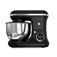 Berlinger Haus LP-BH-238 konyhai robotgép 1200 W 6L rozsdamentes acél tál 8 fokozat digitális időzítővel és kijelzővel matt fekete-rose gold