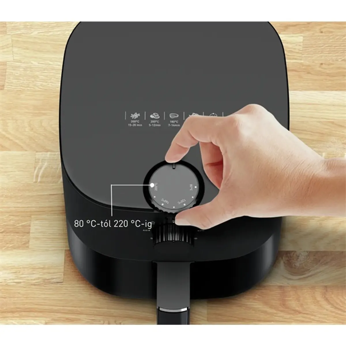 TEFAL EY130815 Easy Fry Essential 3,5 L Légkeveréses 14 W időzítő kivehető edény #7