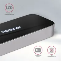 AXAGON HMC-6H4A Fekete USB-C hub 6in1 4x USB-A HDMI PD 100W 20 cm #7
