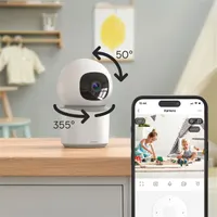 Hama 00176652 1080p beltéri wifi kamera Fehér IP65 microSD 128GB mikrofon Mozgásérzékelés #4