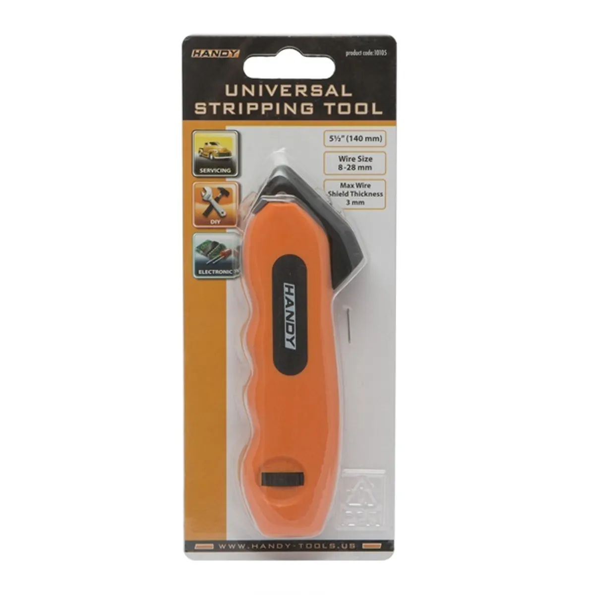 Handy 10105 Kábelblankoló 4-28 mm vezetékhez, állítható pengék, hossz 140 mm, max 3 mm szigetelés #4