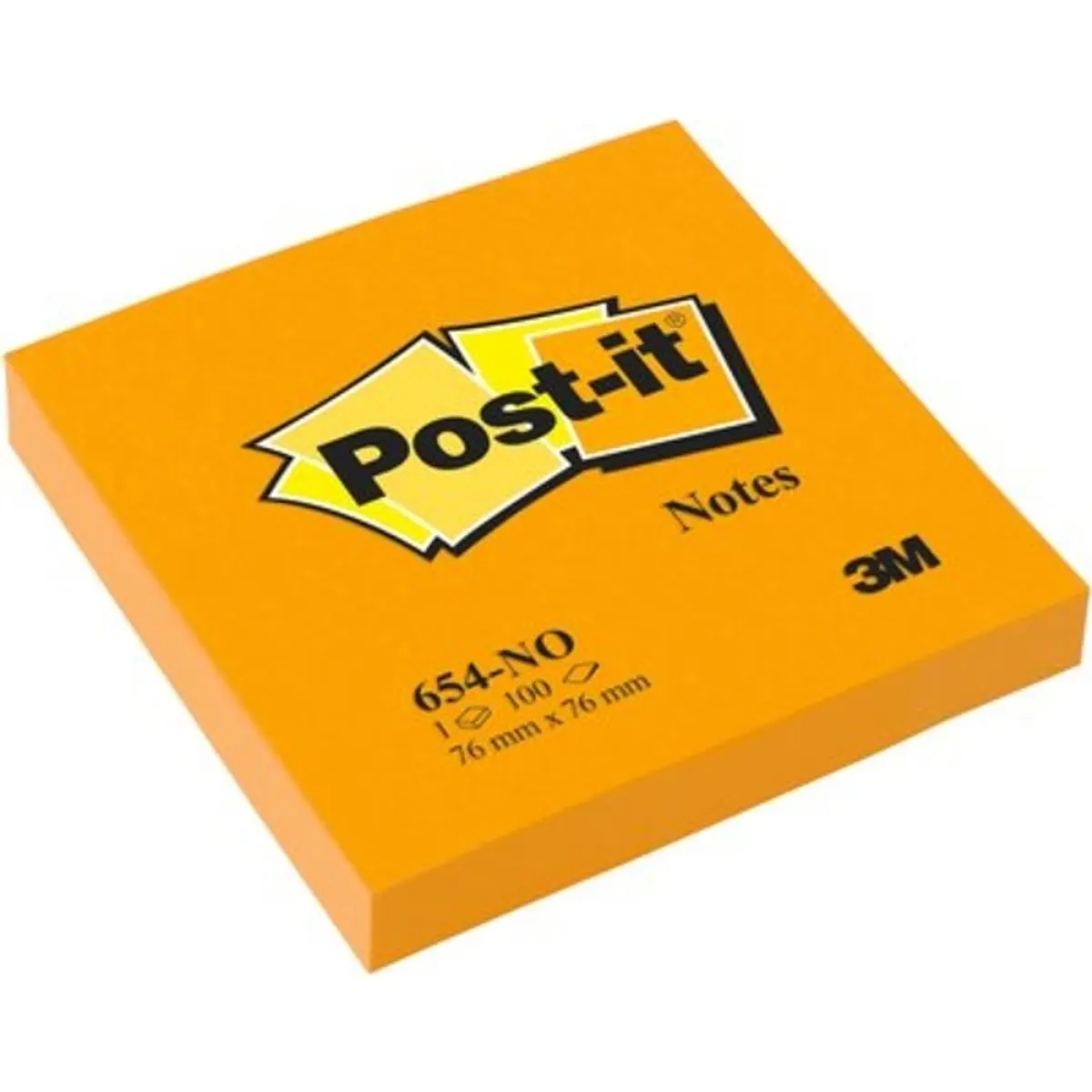 Post-it 7100172735 jegyzettömb narancs 76x76mm 100 lap sima öntapadós PEFC #2