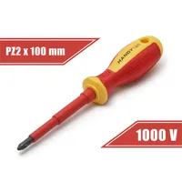 Handy 10572 Csavarhúzó Pz2x100 1000V mágneses fej #1