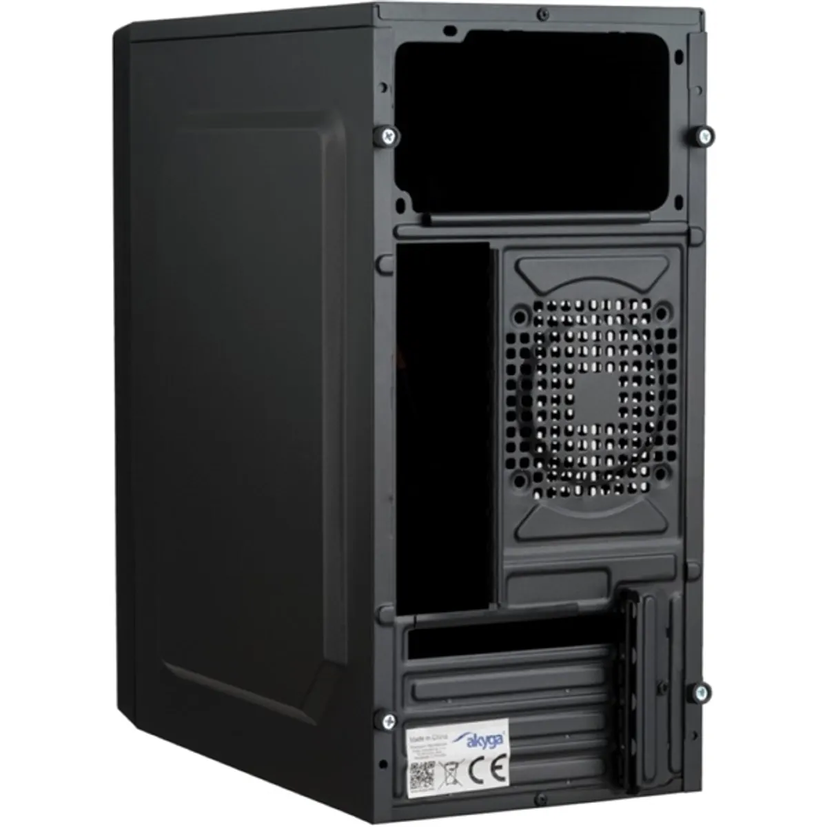 Akyga AK36BK micro atx ház fekete USB 3.0 előlapi fejhallgató csatlakozó mikrofon csatlakozó 3 belső meghajtóhely táp nélküli 3 ventillátor #7
