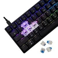 White Shark WS GK-004123B-BL-HU Shinobi 2 fekete, kék kapcsoló mechanikus gamer billentyűzet #4