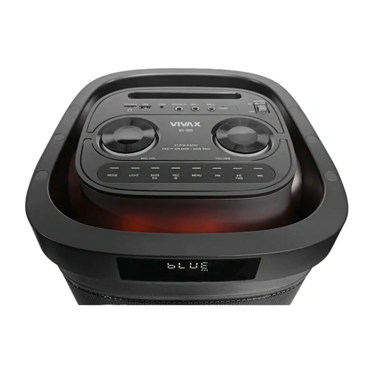 Vivax BS-820 Bluetooth karaoke hangszóró 80 W RMS 7000 mAh 7 óra fény TWS 2x mikrofon és gitár bemenet #4