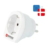SKROSS 1.500232-E utazó adapter Dániába földelt