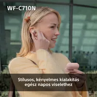 Sony WFC710NW.CE7 WFC710 Zajszűrés Bluetooth IPX4 5 mm Hangszóró 70 mAh Üzemidő 12 óra Töltőtok kapacitás 500 mAh #8