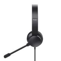 Trust 25089 Ayda usb-enc headset fekete 180 cm 40 mm 32 ohm 20-20000 Hz 90 dB usb-c 3,5 mm vezetékes #5