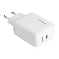 AKYGA AK-CH-19 2x USB-C PD QC3.0 töltő 40W fehér