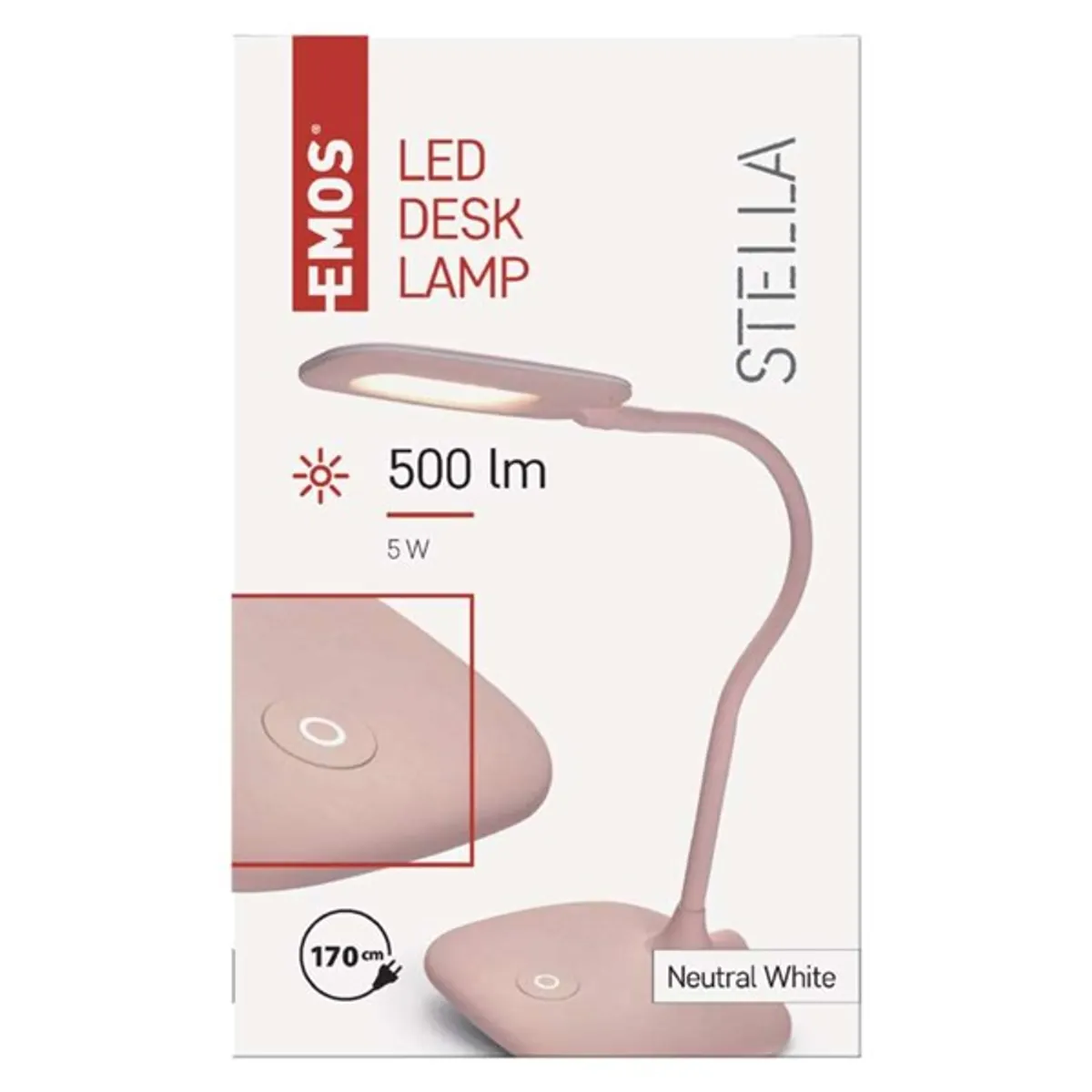 Emos Z7602P Stella led asztali lámpa rózsaszín 12 led 4000k ip20 #6