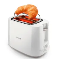 Philips HD2581/00 Daily Collection kenyérpirító fehér 2 szelet 900 W morzsatálca zsemlemelegítő olvasztási funkció automatikus középre helyezés #1