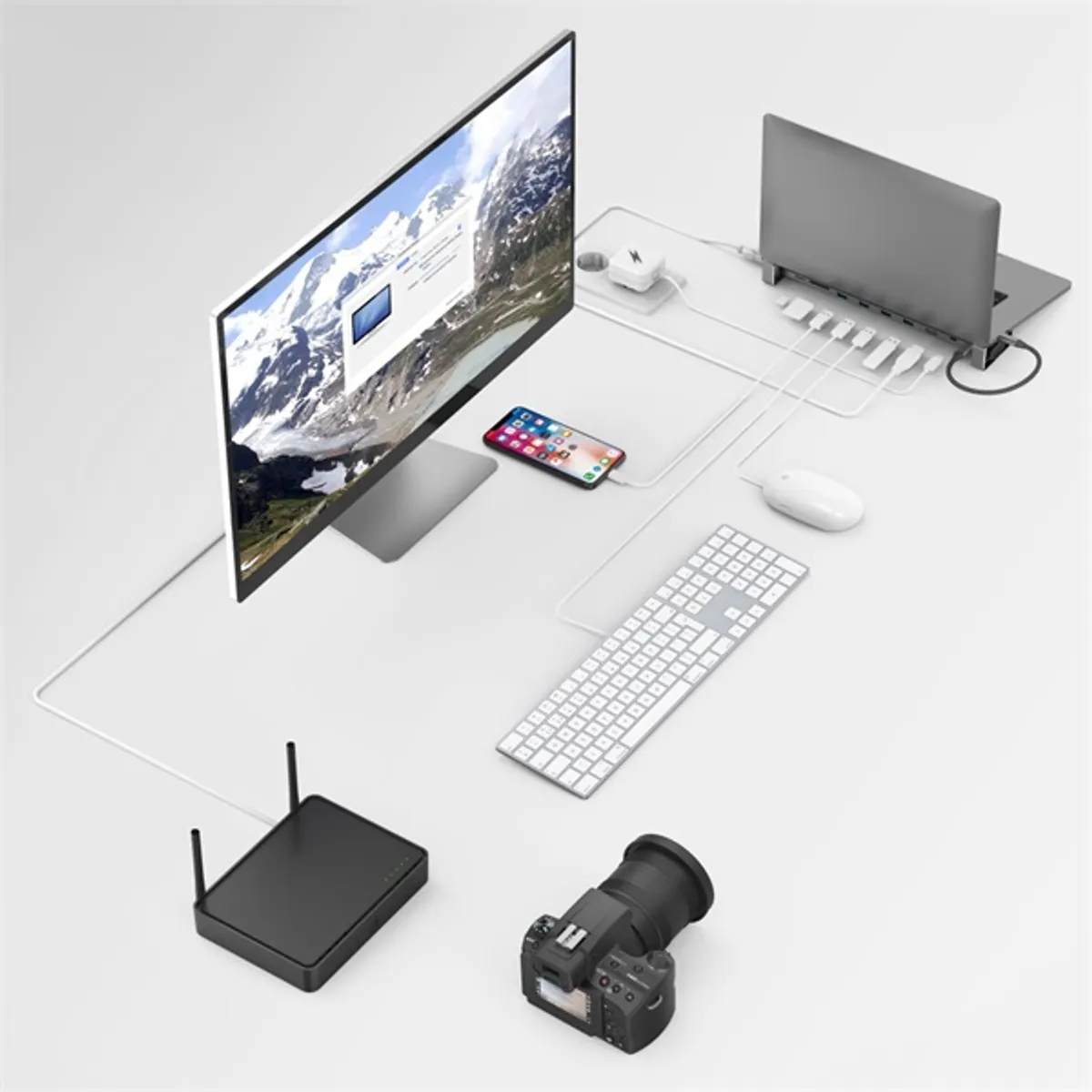 Hama 00200103 USB Type-C 9in1 dokkoló adapter (4x USB 3.1, HDMI, LAN, USB-C, PD, SD) #3