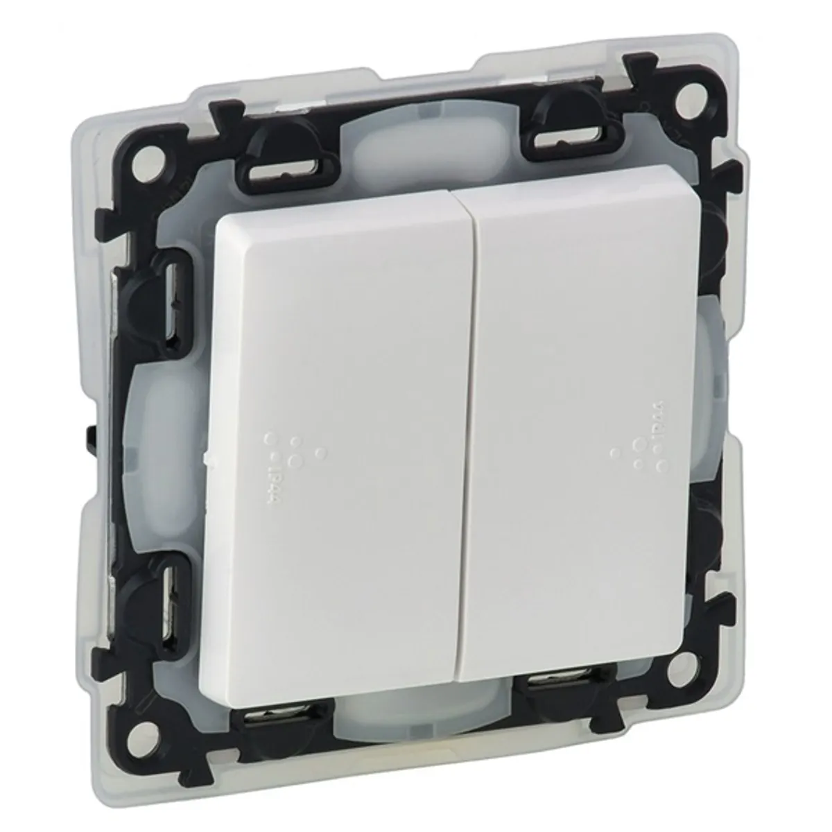 Legrand 752158 Valena life kettős váltókapcsoló IP44 fehér 10A rugós vezetékbekötés #2