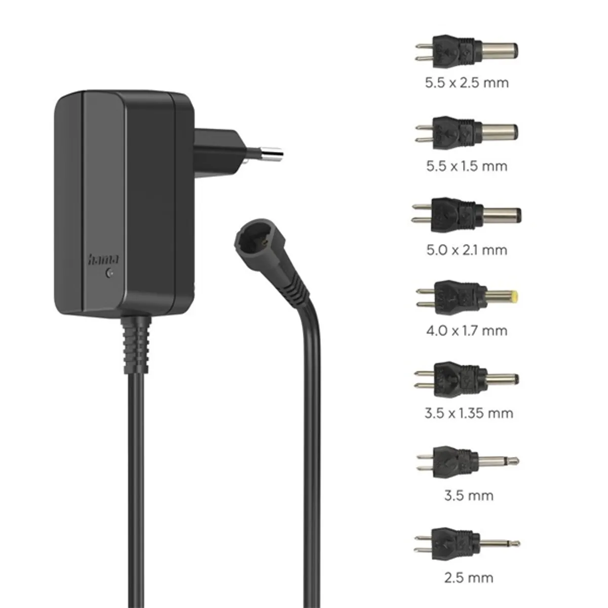 HAMA 00223611 univerzális hálózati adapter fekete 4W 7 csatlakozódugók Euro dugó #1