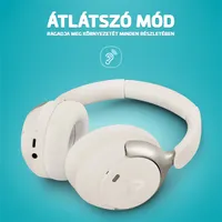 LAMAX LXOHMHIGC2AWA HighComfort2 ANC fejhallgató fehér Bluetooth 5.4 USB C 40 mm 57 óra aktív zajszűrés #10