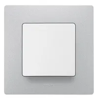 Legrand 397041 szerelődoboz-keret alumínium 1-es
