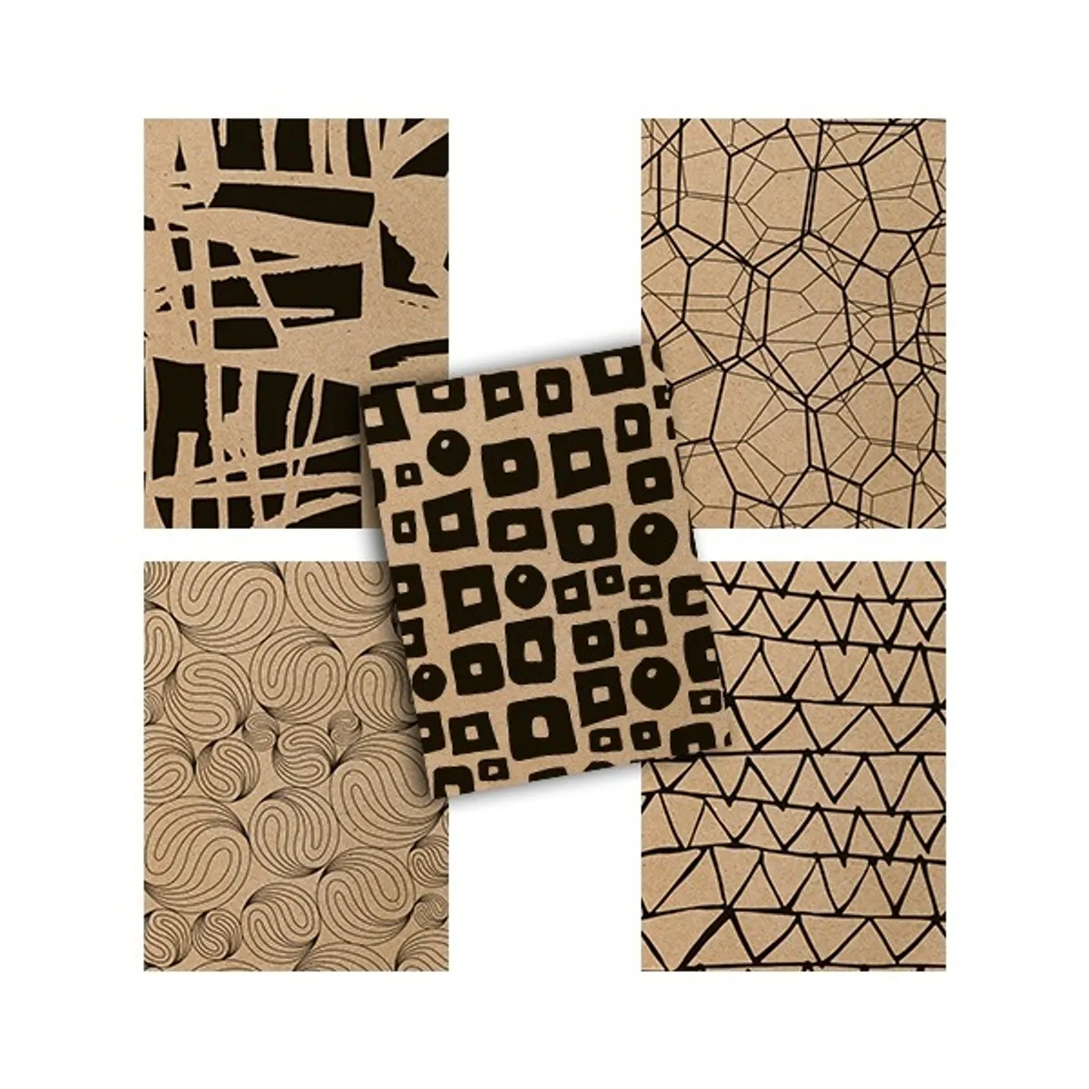 Pátria Design P1111-1689 kockás füzet A4 40 lapos mintás öko álló #1