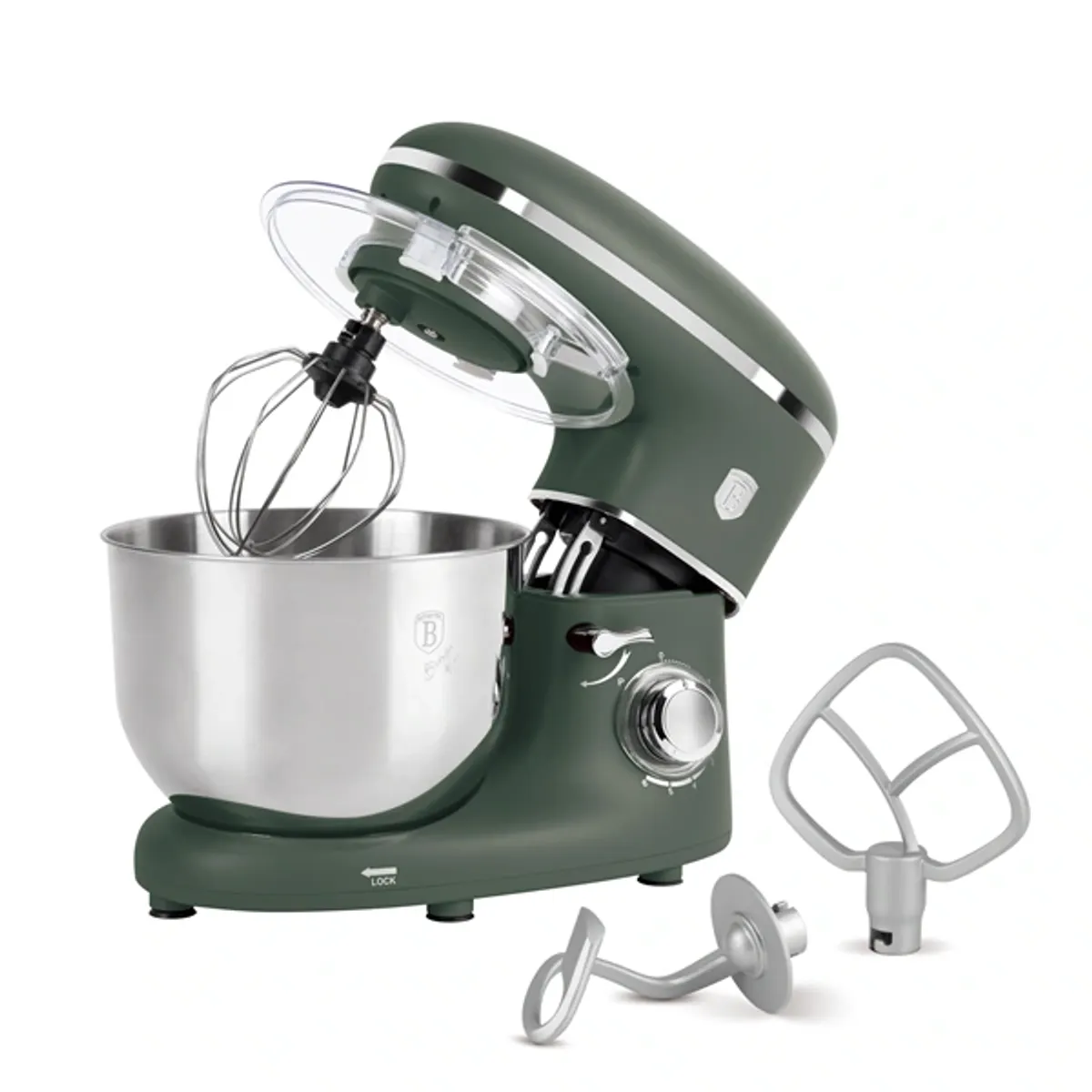 Berlinger Haus BH/9708 Matte Green Collection 1300W 3 kar rozsdamentes tál 6L fényjelző #1