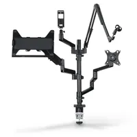 Hama 00004663 4 karos streaming monitor tartó fekete 13"-32" 75x75;100x100 forgatható billenthető 180° kábelrendező