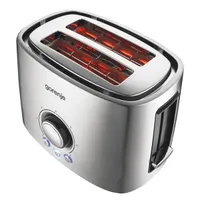 Gorenje 565728 T1000E 2 szelet rozsdamentes acél 1000 W morzsatálca kiolvasztás melegítés 7 pirítási fokozat #2