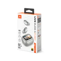 JBL JBLLIVEBUDS3SIL Live Buds 3 ezüst 10 mm 16 ohm 20-40000 Hz 60 mAh töltőtok 620 mAh Bluetooth A2DP AVRCP HFP USB-C True Wireless #7