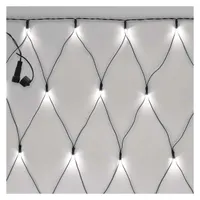 EMOS D1DC01 Fényfüzér háló 2x1,5 m 160 LED IP44 hideg fehér kültéri és beltéri #3