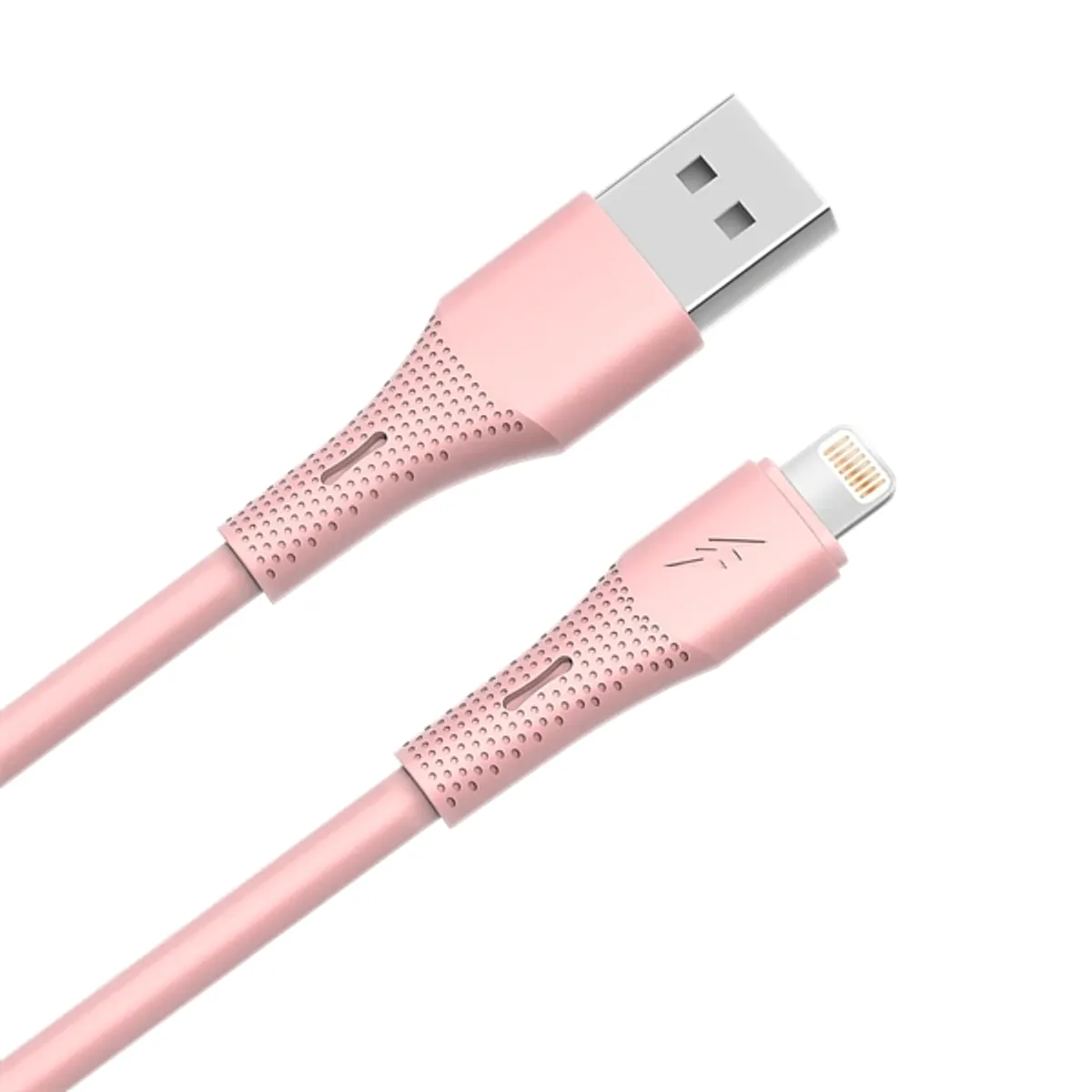 AVAX AVAX_CB3306 USB-A - Lightning szilikon töltőkábel, 1.5 m, rózsaszín #1