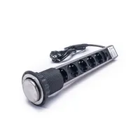 TOO PPS-311-5BR PPS-311 beépíthető 180 cm 5 db Schuko szürke fekete #2