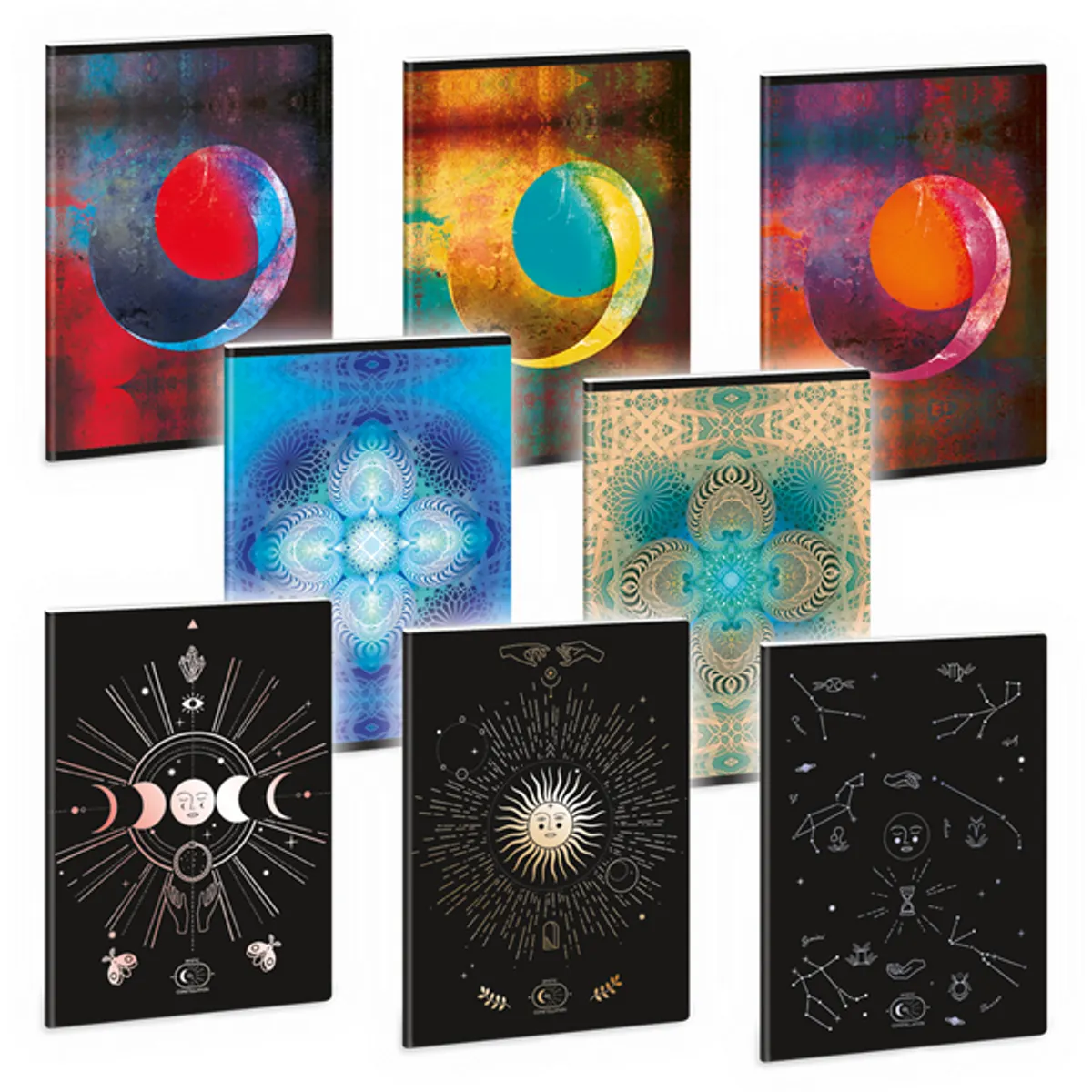 ARS UNA 53141910 Mystic Constellation A5 40 lap kockás extra kapcsos #1