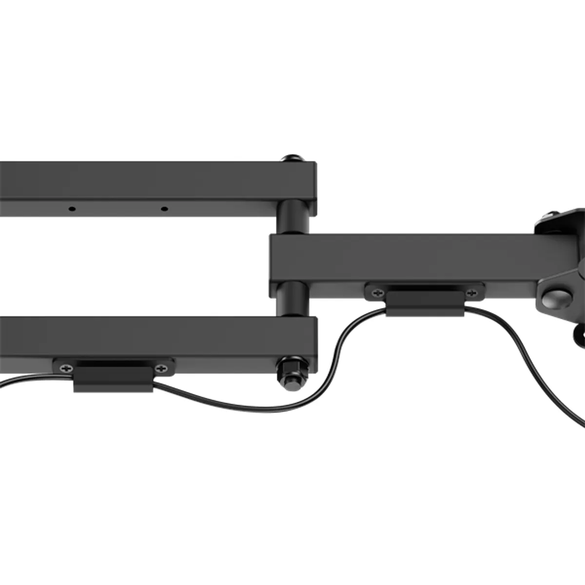 SBOX LCD-223-2 13"-43" dönthető, forgatható, VESA 75x75-200x200, max terhelhetőség 20 kg, fekete acél, kábelrendező #4