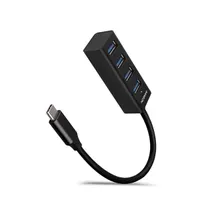 AXAGON HUE-M1C 4-portos USB-C hub 4x USB-A USB 3.2 Gen 1 20 cm kábel