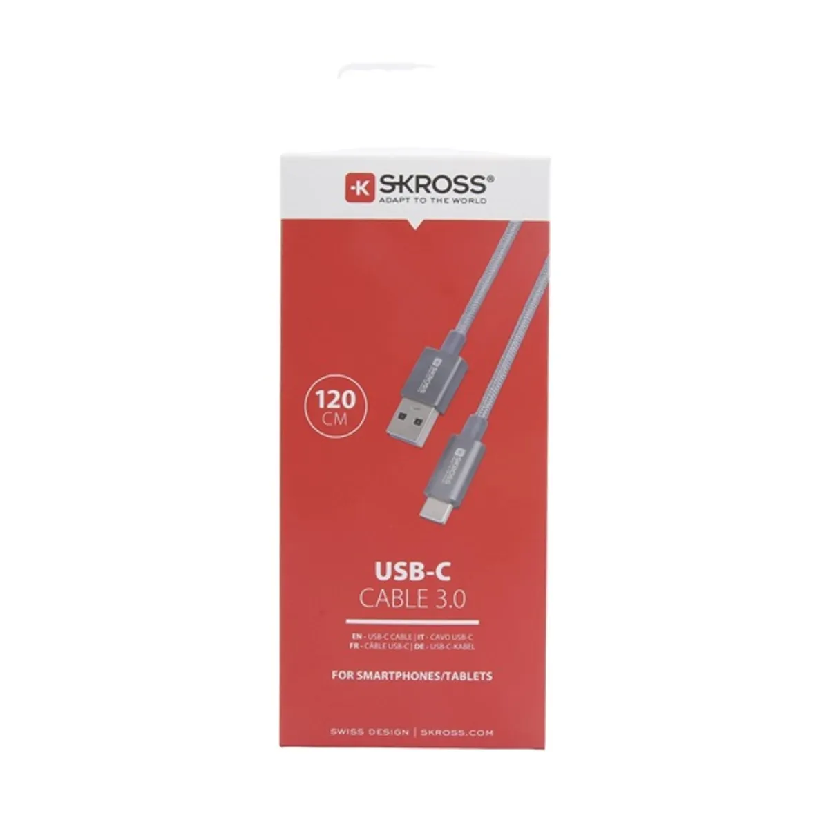 Skross USB-C-120-STEEL USB-C adat- és töltőkábel 200 cm #3