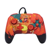 PowerA NSGP0040-02 enhanced Nintendo Switch vezetékes kontroller narancssárga mintás 3 m USB-kábel