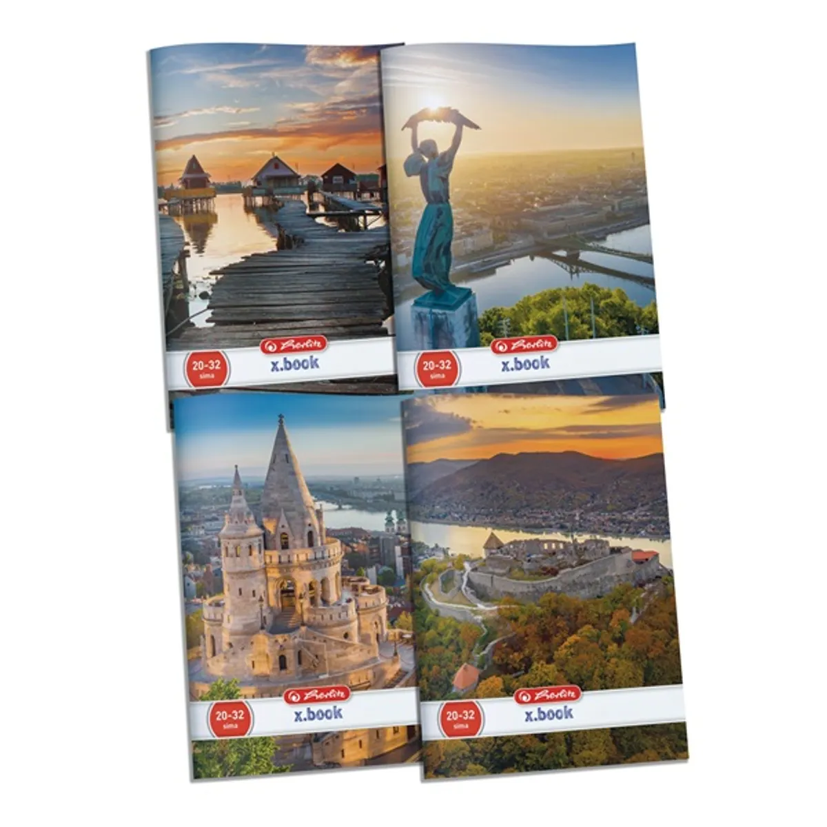 Herlitz 09543976 City A5 mintás sima füzet 32 lap polipropilén fedél álló #1